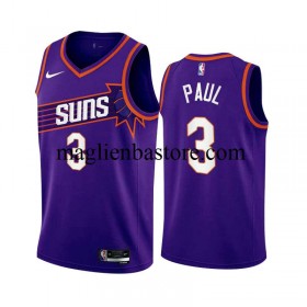 Maglia NBA Phoenix Suns CHRIS PAUL 3 ICON EDITION 2023-2024 Viola Swingman - Uomo
